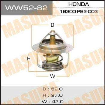 Masuma WW52-82 Thermostat, coolant WW5282: Buy near me in Poland at 2407.PL - Good price!