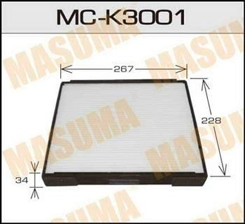 Masuma MC-K3001 Filtr kabinowy MCK3001: Dobra cena w Polsce na 2407.PL - Kup Teraz!