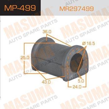Masuma MP-499 Bearing Bush, stabiliser MP499: Buy near me in Poland at 2407.PL - Good price!