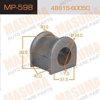 Masuma MP-598 Bearing Bush, stabiliser MP598: Buy near me in Poland at 2407.PL - Good price!