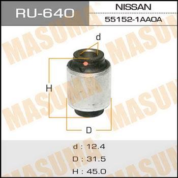 Masuma RU-640 Rear axle bush, lower RU640: Buy near me in Poland at 2407.PL - Good price!