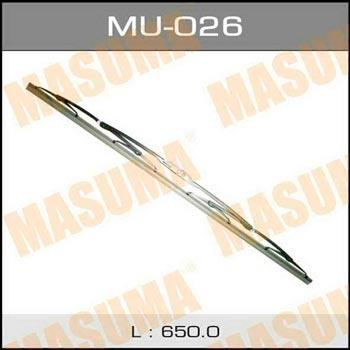 Masuma MU-026 Frame wiper blade Masuma Nano Graphite 650 mm (26") MU026: Buy near me in Poland at 2407.PL - Good price!