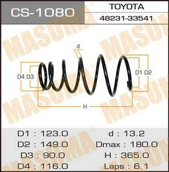 Masuma CS-1080 Fahrwerksfeder CS1080: Kaufen Sie zu einem guten Preis in Polen bei 2407.PL!