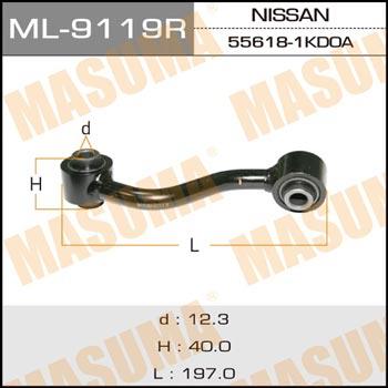 Masuma ML-9119R Rod/Strut, stabiliser ML9119R: Buy near me in Poland at 2407.PL - Good price!