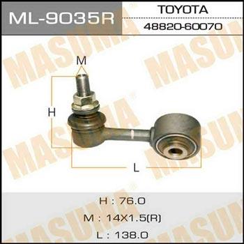 Masuma ML-9035R Rod/Strut, stabiliser ML9035R: Buy near me in Poland at 2407.PL - Good price!
