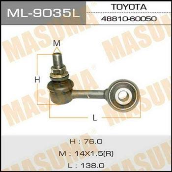 Masuma ML-9035L Rod/Strut, stabiliser ML9035L: Buy near me in Poland at 2407.PL - Good price!