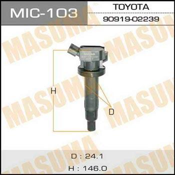 Masuma MIC-103 Ignition coil MIC103: Buy near me in Poland at 2407.PL - Good price!