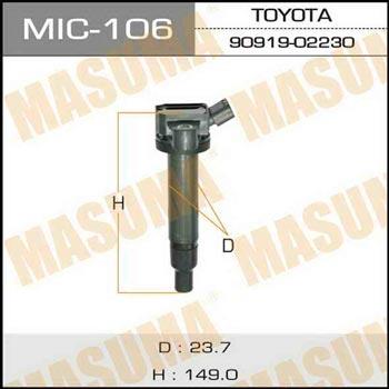 Masuma MIC-106 Ignition coil MIC106: Buy near me in Poland at 2407.PL - Good price!