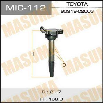 Masuma MIC-112 Ignition coil MIC112: Buy near me at 2407.PL in Poland at an Affordable price!