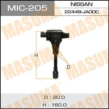 Masuma MIC-205 Ignition coil MIC205: Buy near me in Poland at 2407.PL - Good price!