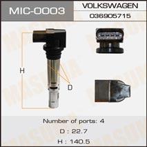Masuma MIC-0003 Ignition coil MIC0003: Buy near me in Poland at 2407.PL - Good price!