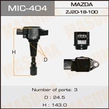 Masuma MIC-404 Ignition coil MIC404: Buy near me in Poland at 2407.PL - Good price!