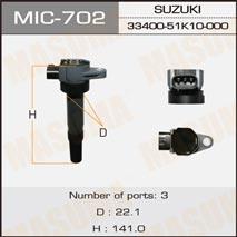 Masuma MIC-702 Ignition coil MIC702: Buy near me in Poland at 2407.PL - Good price!