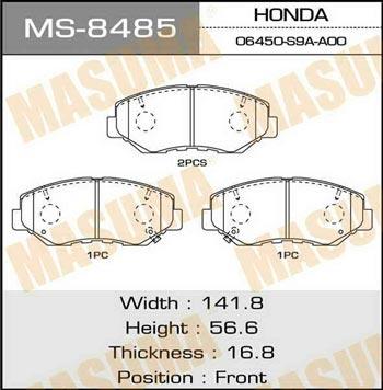 Masuma MS-8485 Brake shoe set MS8485: Buy near me at 2407.PL in Poland at an Affordable price!