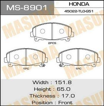 Masuma MS-8901 Bremsbackensatz MS8901: Kaufen Sie zu einem guten Preis in Polen bei 2407.PL!