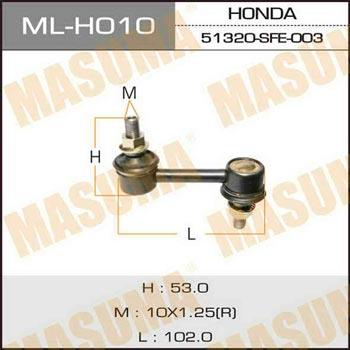 Masuma ML-H010 Rod/Strut, stabiliser MLH010: Buy near me in Poland at 2407.PL - Good price!