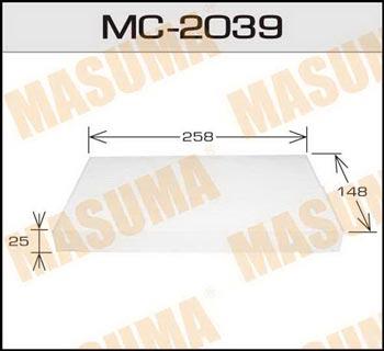 Masuma MC-2039 Фильтр салона MC2039: Отличная цена - Купить в Польше на 2407.PL!