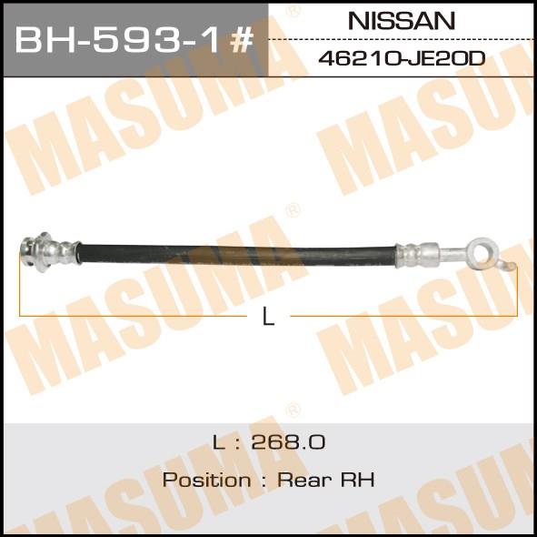 Masuma BH-593-1 Brake Hose BH5931: Buy near me in Poland at 2407.PL - Good price!