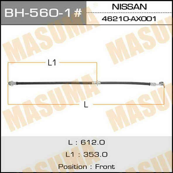 Masuma BH-560-1 Bremsschlauch BH5601: Kaufen Sie zu einem guten Preis in Polen bei 2407.PL!