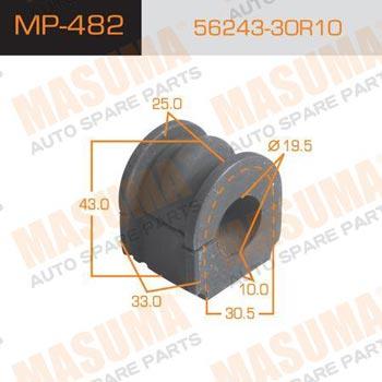 Masuma MP-482 Втулка стабилизатора переднего MP482: Отличная цена - Купить в Польше на 2407.PL!