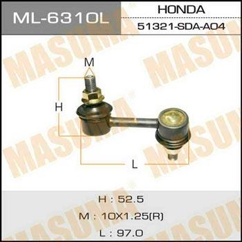 Masuma ML-6310L Rod/Strut, stabiliser ML6310L: Buy near me in Poland at 2407.PL - Good price!