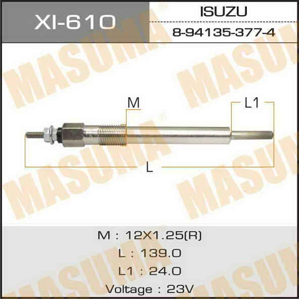 Masuma XI-610 Glühkerze XI610: Kaufen Sie zu einem guten Preis in Polen bei 2407.PL!