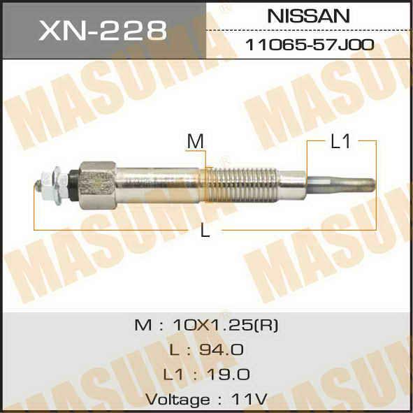 Masuma XN-228 Glow plug XN228: Buy near me in Poland at 2407.PL - Good price!
