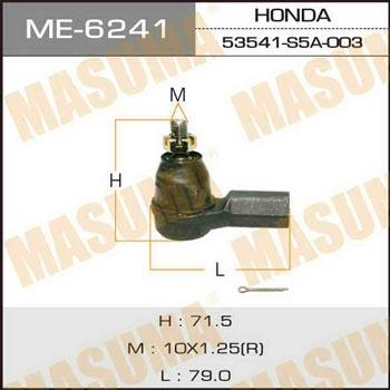 Masuma ME-6241 Tie rod end ME6241: Buy near me in Poland at 2407.PL - Good price!