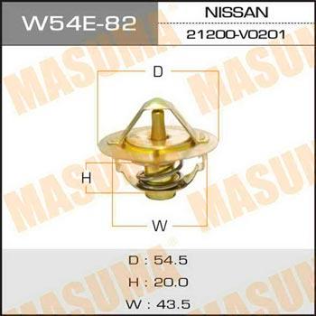 Masuma W54E-82 Thermostat, coolant W54E82: Buy near me at 2407.PL in Poland at an Affordable price!