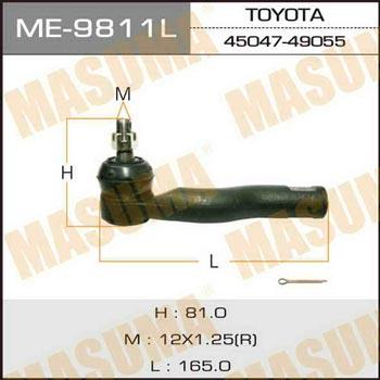 Masuma ME-9811L Tie rod end left ME9811L: Buy near me in Poland at 2407.PL - Good price!