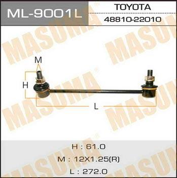 Masuma ML-9001L Rod/Strut, stabiliser ML9001L: Buy near me in Poland at 2407.PL - Good price!