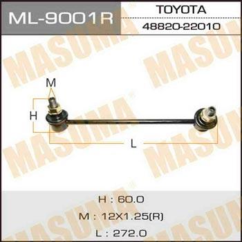 Masuma ML-9001R Rod/Strut, stabiliser ML9001R: Buy near me in Poland at 2407.PL - Good price!