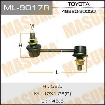 Masuma ML-9017R Rod/Strut, stabiliser ML9017R: Buy near me in Poland at 2407.PL - Good price!