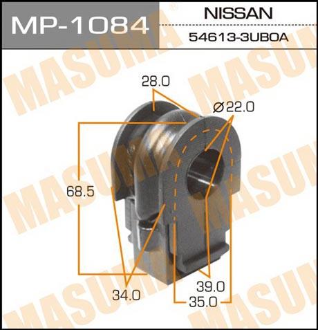 Masuma MP-1084 Front stabilizer bush MP1084: Buy near me at 2407.PL in Poland at an Affordable price!