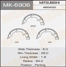 Masuma MK-6906 Bremsbackensatz MK6906: Kaufen Sie zu einem guten Preis in Polen bei 2407.PL!