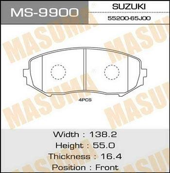 Masuma MS-9900 Колодки гальмівні барабанні, комплект MS9900: Приваблива ціна - Купити у Польщі на 2407.PL!