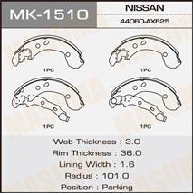 Masuma MK-1510 Bremsbackensatz MK1510: Kaufen Sie zu einem guten Preis in Polen bei 2407.PL!