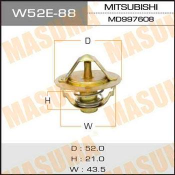 Masuma W52E-88 Thermostat, coolant W52E88: Buy near me at 2407.PL in Poland at an Affordable price!