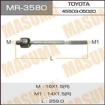 Masuma MR-3580 Inner Tie Rod MR3580: Buy near me in Poland at 2407.PL - Good price!