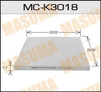 Masuma MC-K3018 Filter, interior air MCK3018: Buy near me in Poland at 2407.PL - Good price!