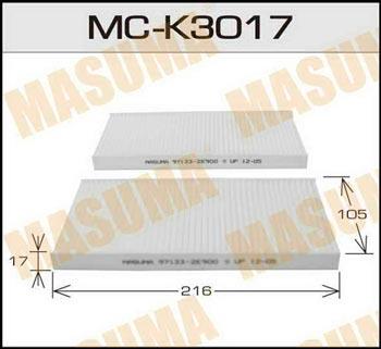 Masuma MC-K3017 Filter, interior air MCK3017: Buy near me in Poland at 2407.PL - Good price!
