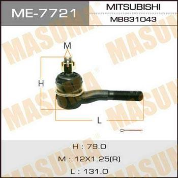 Masuma ME-7721 Наконечник рулевой тяги ME7721: Отличная цена - Купить в Польше на 2407.PL!