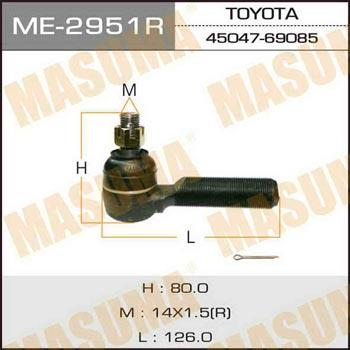 Masuma ME-2951R Końcówka drążka kierowniczego prawa ME2951R: Dobra cena w Polsce na 2407.PL - Kup Teraz!