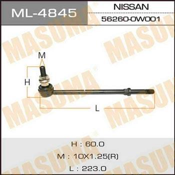 Masuma ML-4845 Стойка стабилизатора ML4845: Отличная цена - Купить в Польше на 2407.PL!