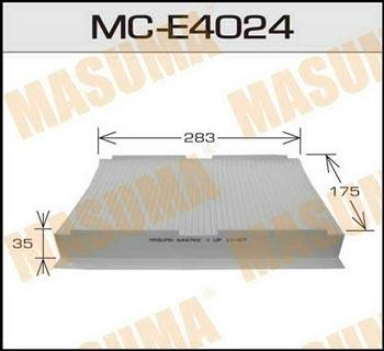 Masuma MC-E4024 Фильтр салона MCE4024: Отличная цена - Купить в Польше на 2407.PL!