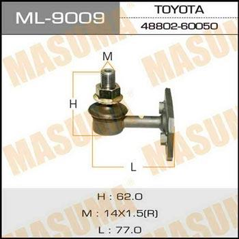 Masuma ML-9009 Rod/Strut, stabiliser ML9009: Buy near me in Poland at 2407.PL - Good price!