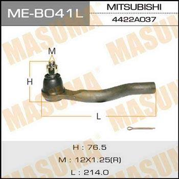 Masuma ME-B041L Наконечник рулевой тяги левый MEB041L: Отличная цена - Купить в Польше на 2407.PL!