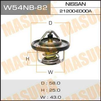 Masuma W54NB-82 Thermostat, coolant W54NB82: Buy near me in Poland at 2407.PL - Good price!