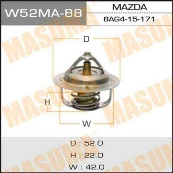 Masuma W52MA-88 Thermostat, coolant W52MA88: Buy near me in Poland at 2407.PL - Good price!