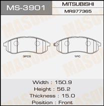 Masuma MS-3901 Brake shoe set MS3901: Buy near me in Poland at 2407.PL - Good price!